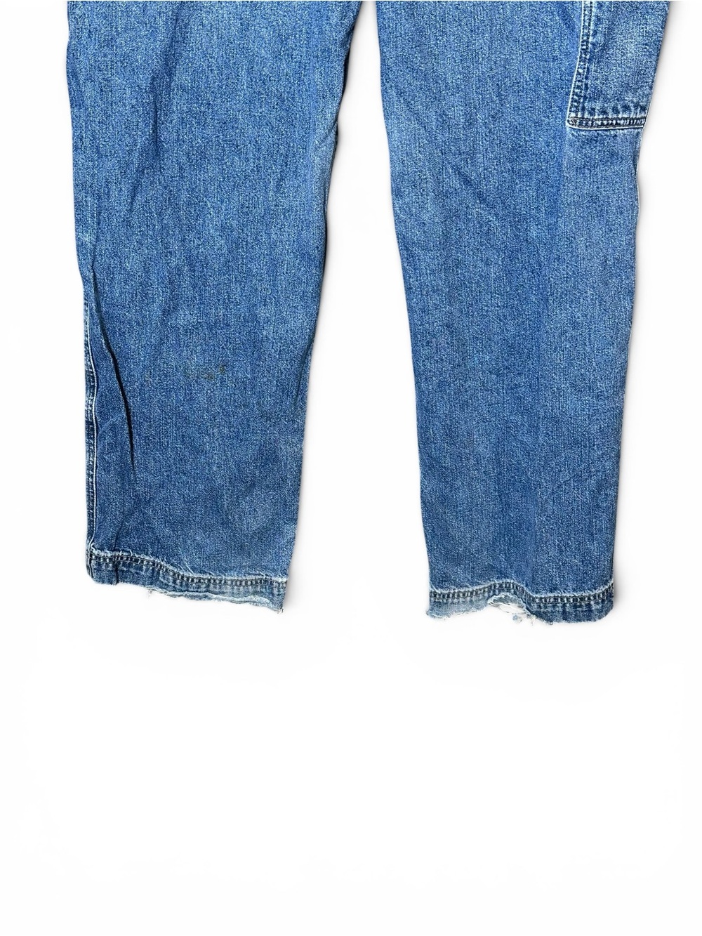 Vintage Y2K 90s Polo Jeans Co Ralph Lauren Denim Overalls Large Blue Carpenter - Picture 10 of 13